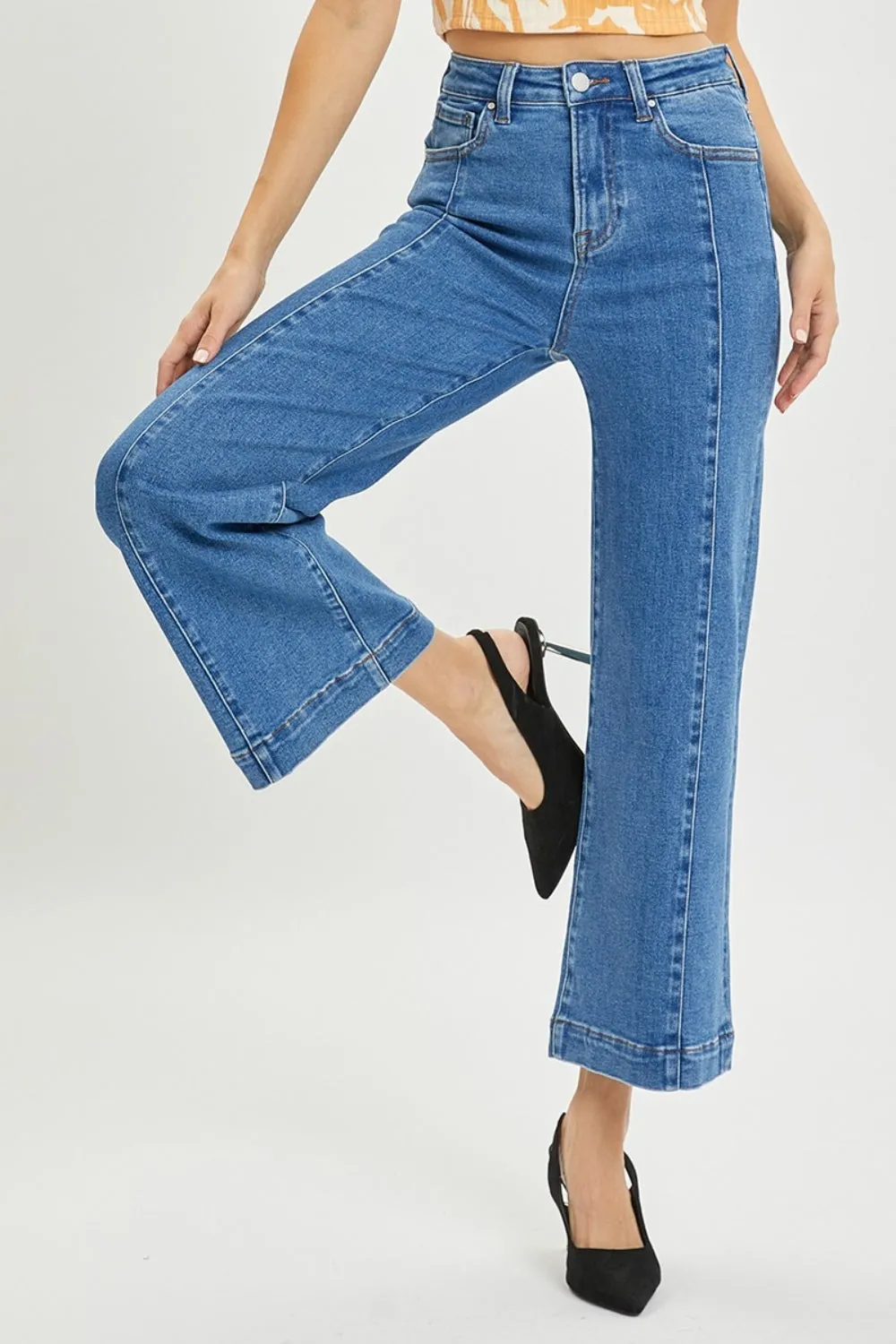 RISEN Sharon High Rise Wide Leg Jeans
