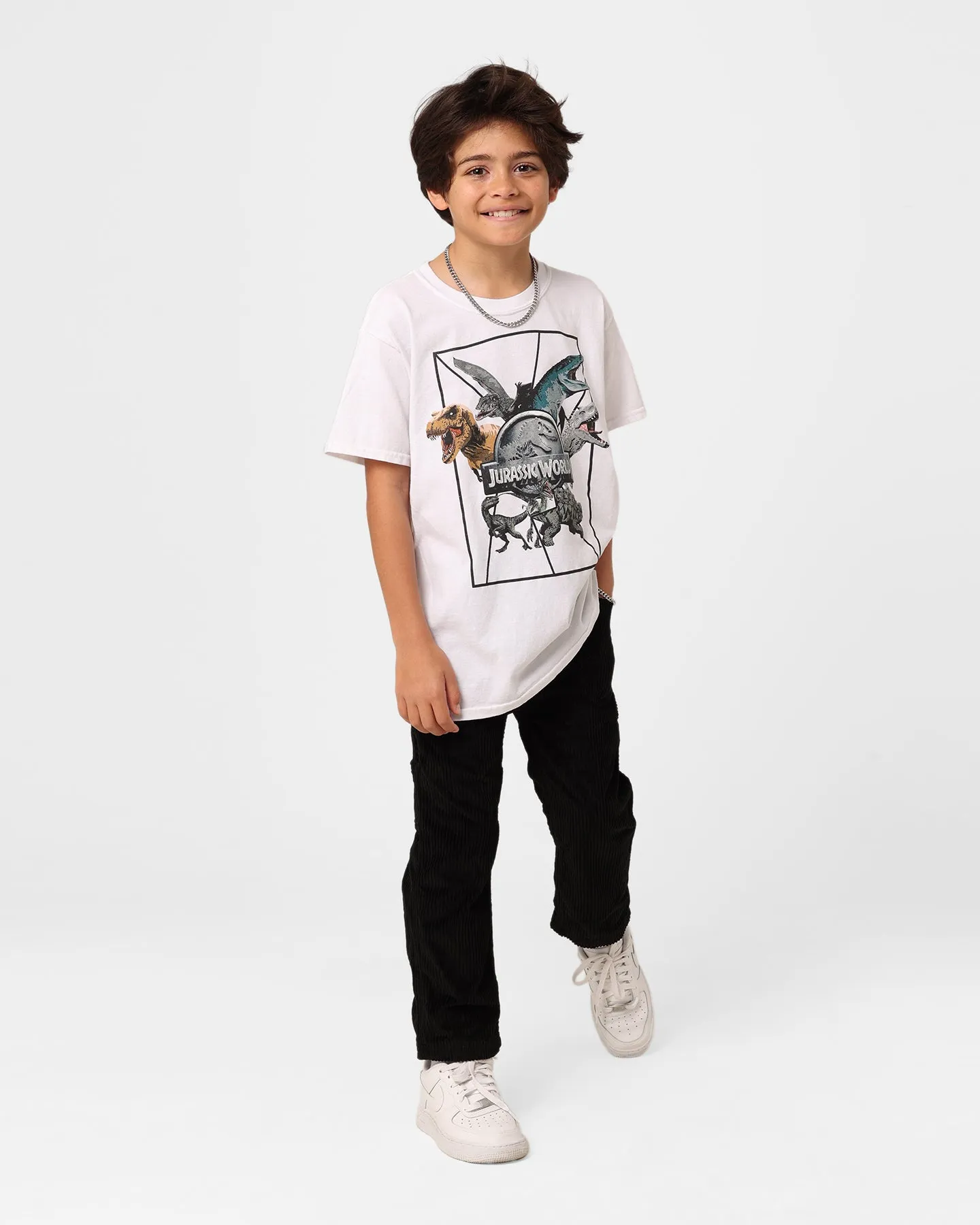 Shortie Kids' Jurassic Park T-Shirt White