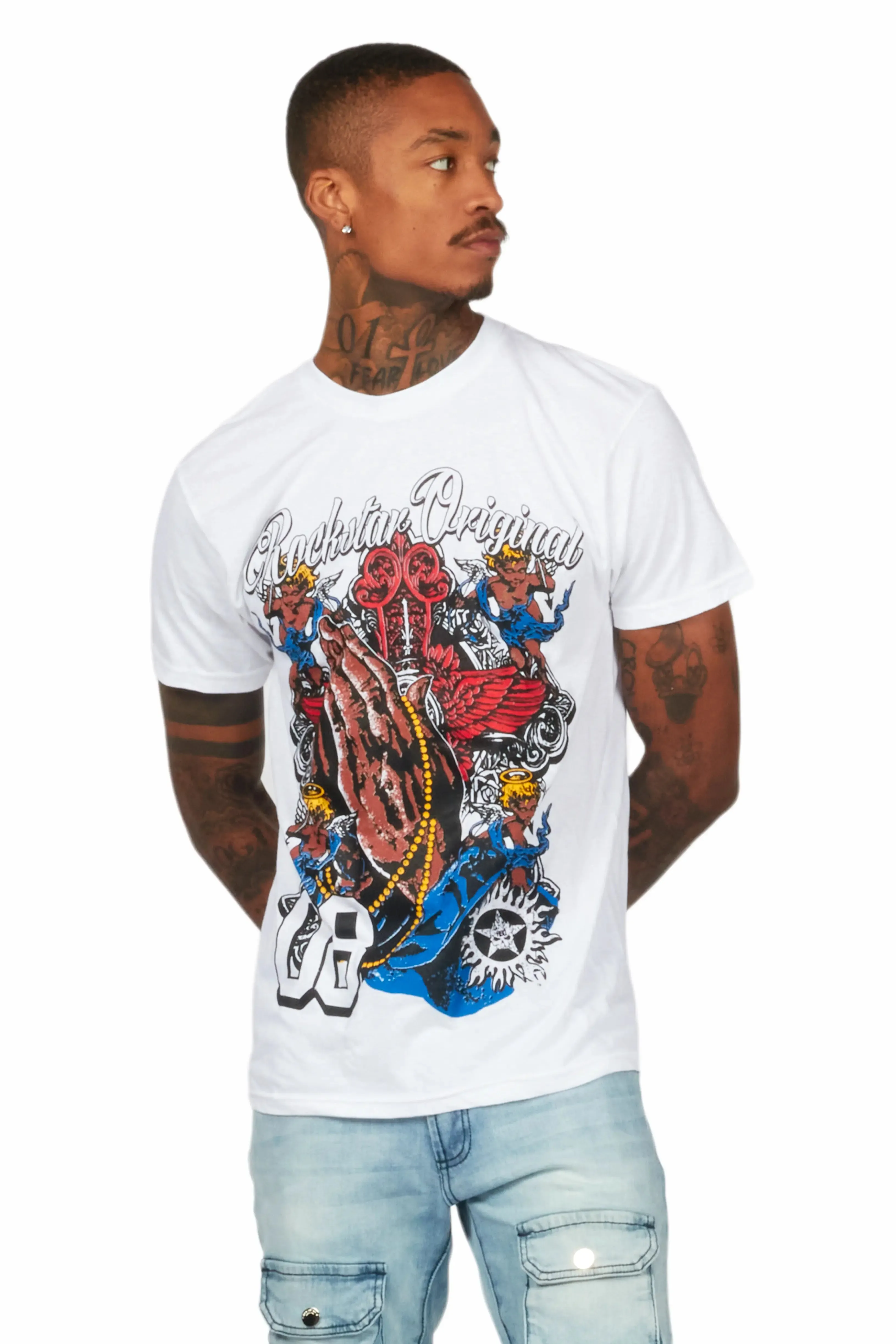 Slab White Graphic T-Shirt