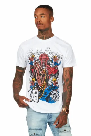 Slab White Graphic T-Shirt