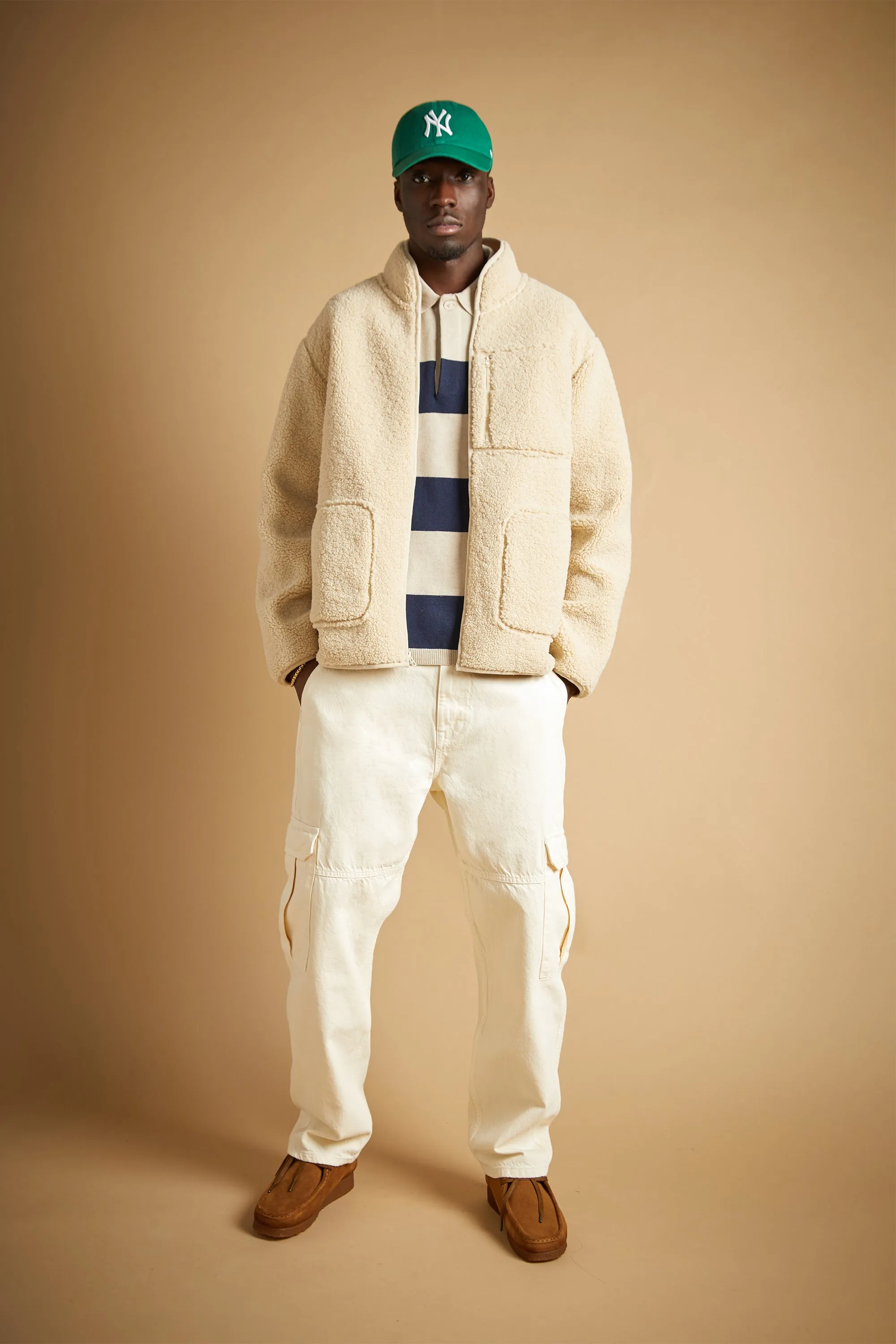STRIPED COLLARED SWEATER