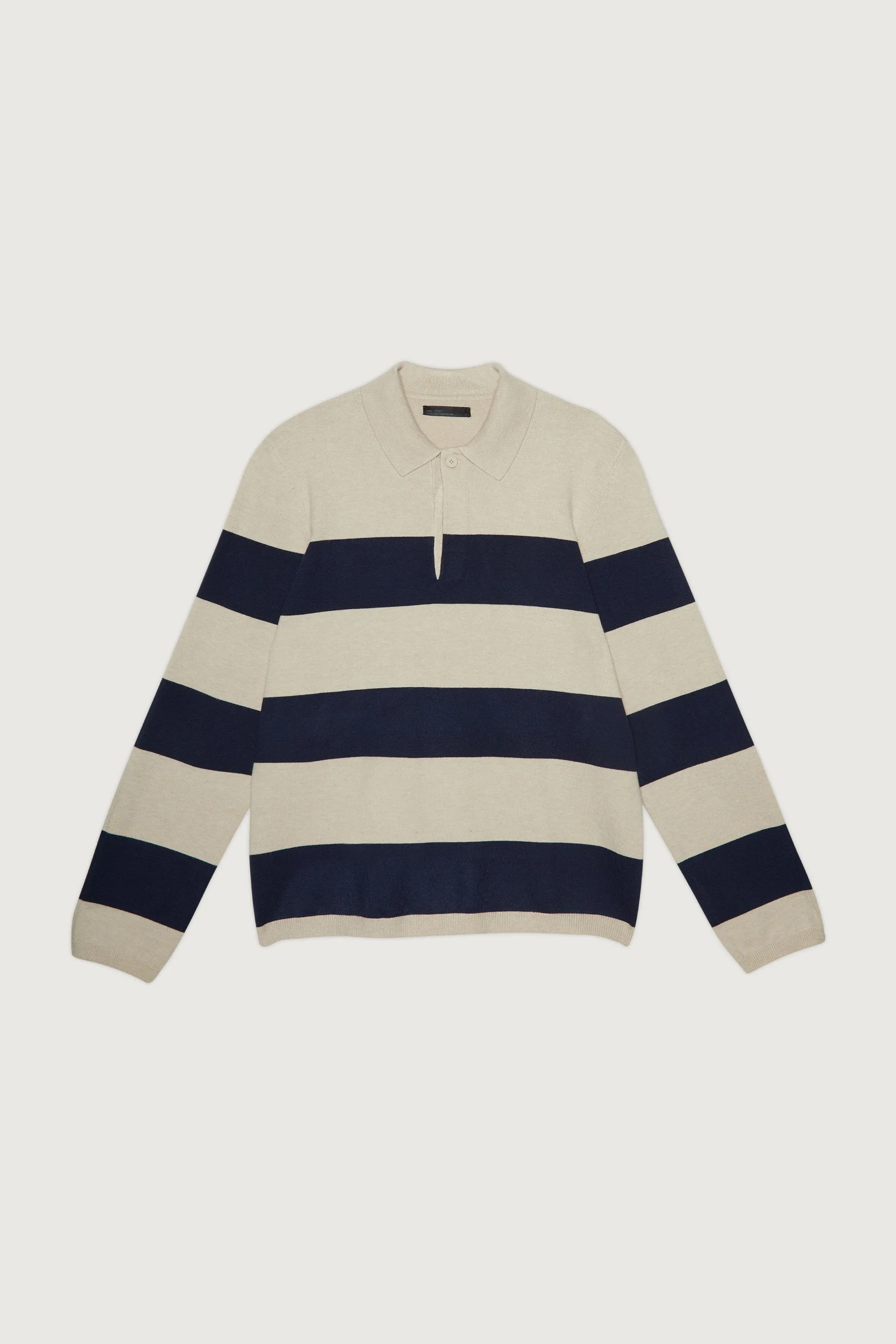 STRIPED COLLARED SWEATER