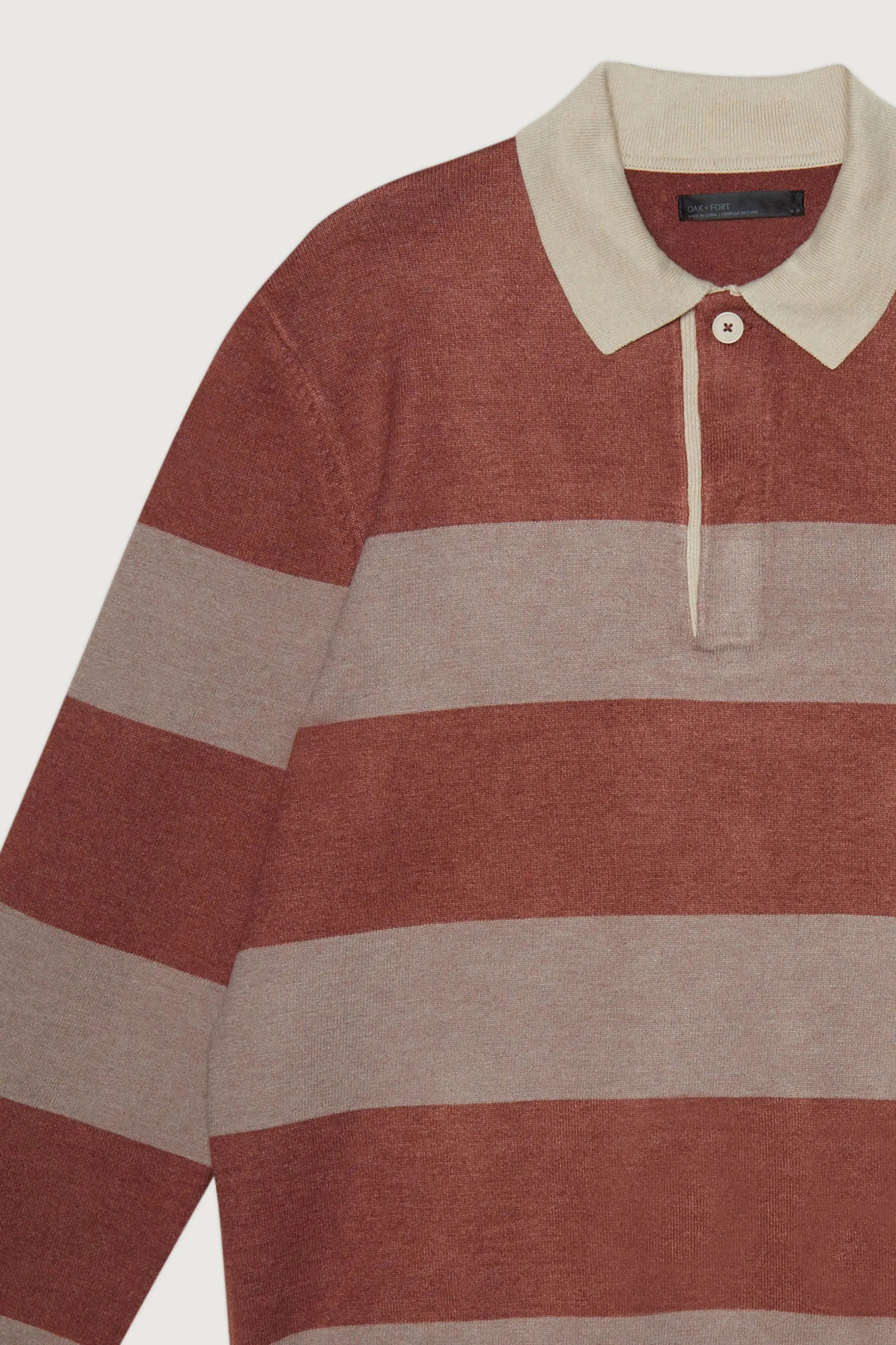 STRIPED COLLARED SWEATER