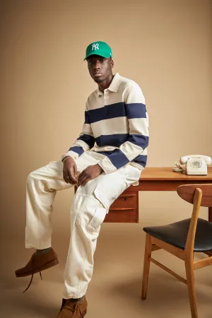 STRIPED COLLARED SWEATER