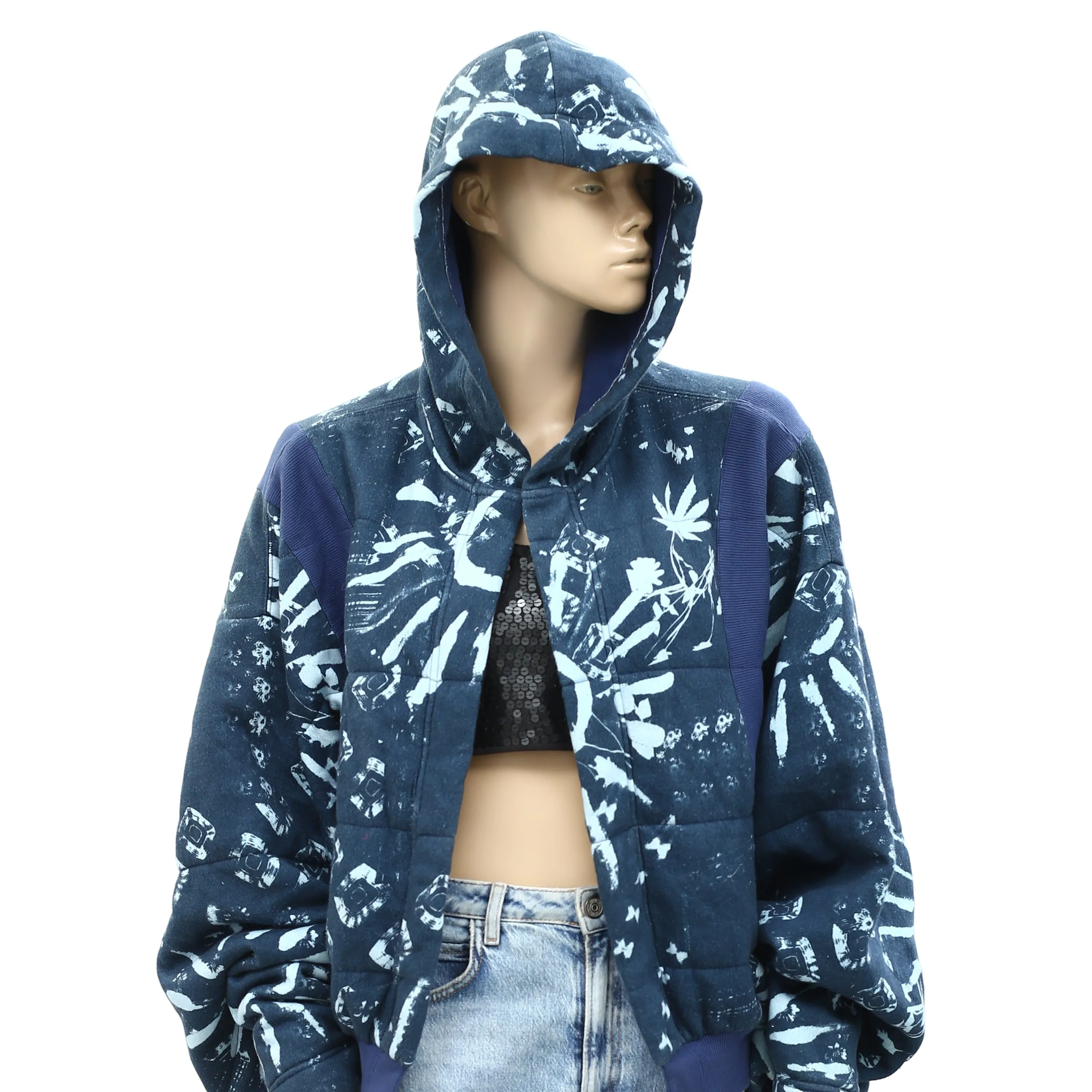 Urban Outfitters UO Hooded Sweatshirt Cardigan Top M