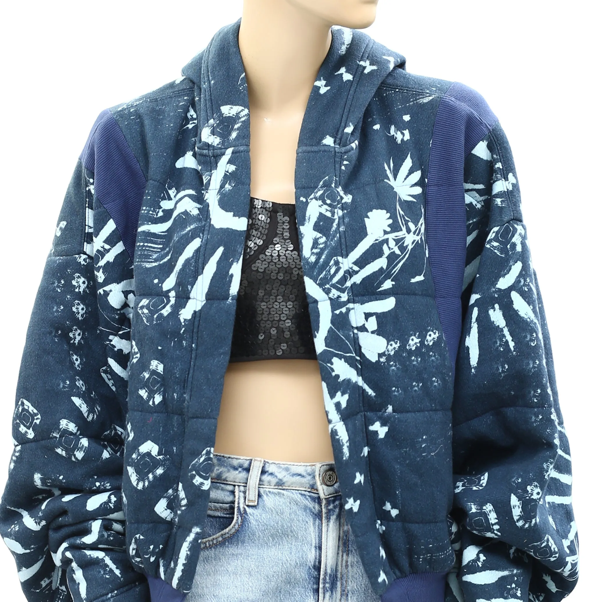 Urban Outfitters UO Hooded Sweatshirt Cardigan Top M
