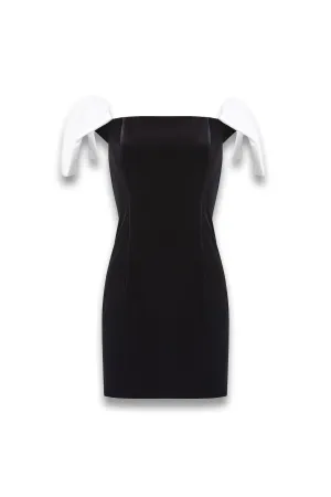Velvet Carey Satin Bow Mini Dress