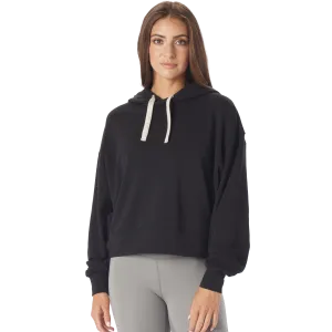 Women's Vintage Oversized Crop Hoodie